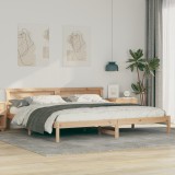 VidaXL Cadru de pat Maro 180 x 200 cm Lemn de brad solid
