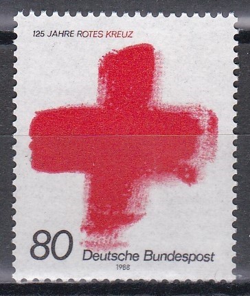 Germania 1988 - Cea de-a 125-a aniversare a Crucii Roșii, MNH