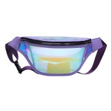 Borseta dama lucioasa transparenta Techsuit CWB2, mov