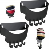 Set de 2 cuiere Yizemay, negru, ABS, 20 X 15 X 4 cm