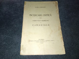 SCARLAT STRUTEANU INCERCARE CRITICA ASUPRA COMICULUI DRAMATIC LA CARAGIALE 1924