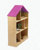 Casuta biblioteca din lemn BookHouse Bubble Gum 130 x 96 x 30 cm