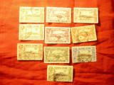 Serie mica Sierra Leone1938 colonie britanica George VI . 10 val stampilate, Stampilat