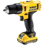 Masina compacta de gaurit/insurubat cu acumulatori DeWalt DCD710D2 Li-Ion XR 10.8V, 2.0Ah, 1500 RPM
