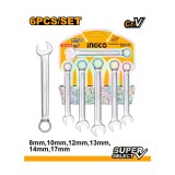 Trusa chei combinate 6 bucati 8-17 mm - Ingco HKSPA1068