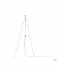 Stand pentru lampadar Tripod I alb, aluminiu/textile, diametru 66 cm foto