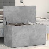 vidaXL Cufăr de depozitare, gri beton, 84x42x46 cm, lemn compozit