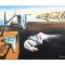 Tablou pictat manual la comanda, The Persistence of Memory, Persistenta memoriei, 100x70cm ulei pe panza, reproducere Salvador Dali, Magnific