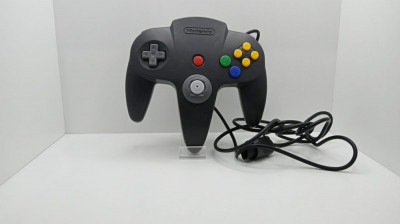 Controller Nintendo 64 - Nintendo&amp;reg; - Black/Grey - curatat si reconditionat foto