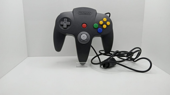 Controller Nintendo 64 - Nintendo&reg; - Black/Grey - curatat si reconditionat