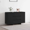 VidaXL Bufet cu sertar Negru 120 x 41 x 75 cm Lemn compozit 3333907