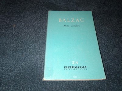 BALZAC - MOS GORIOT foto