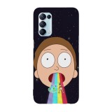 Husa compatibila cu Oppo A54 5G model Moonmen Morty, Silicon, TPU, Viceversa, Transparent, Carcasa