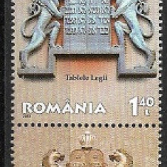 C4268 - Romania 2013 - Cele zece porunci 1/4 neuzat perfecta stare,cu tab