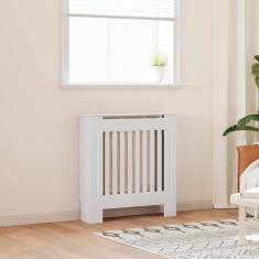 vidaXL Capac pentru radiator 2 pcs Alb 78 x 19 x 81.5 cm Lemn compozit