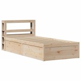 Cumpara ieftin Cadru de pat cu tablie, 90x190 cm, lemn masiv pin