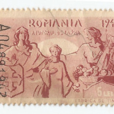 *Romania, lot 534 cu 1 timbru fiscal de ajutor, 1942, oblit.