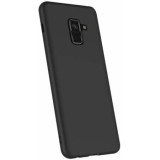 Husa Silicon Samsung Galaxy A8 2018 Neagra Protectie Socuri Zgarieturi Perfect Fit GloMax