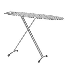 Masa de calcat, 120 x 37 cm, cadru si baza otel, suport protectie din silicon