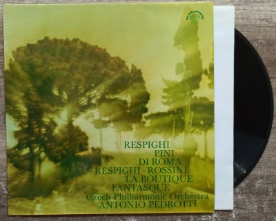 Ottorino Respighi, Pini di Roma, La Boutique Fantasque// disc vinil foto