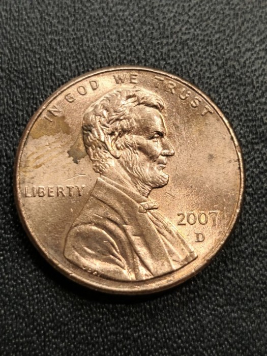 B 11 Moneda 1 Cent SUA 2007 D