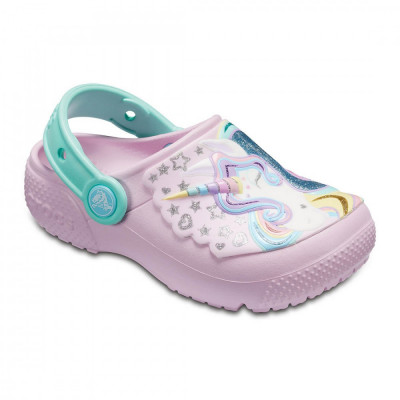 Saboti Crocs Girls&amp;#039; Fun Lab Clog Roz - Ballerina Pink foto