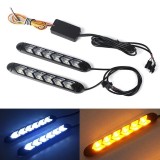 DRL LED Auto, Semnalizare Secvențială Galbenă, Flexibil, Universal, Lumină Zi, Stil Modern, Vizibilitate Sporită