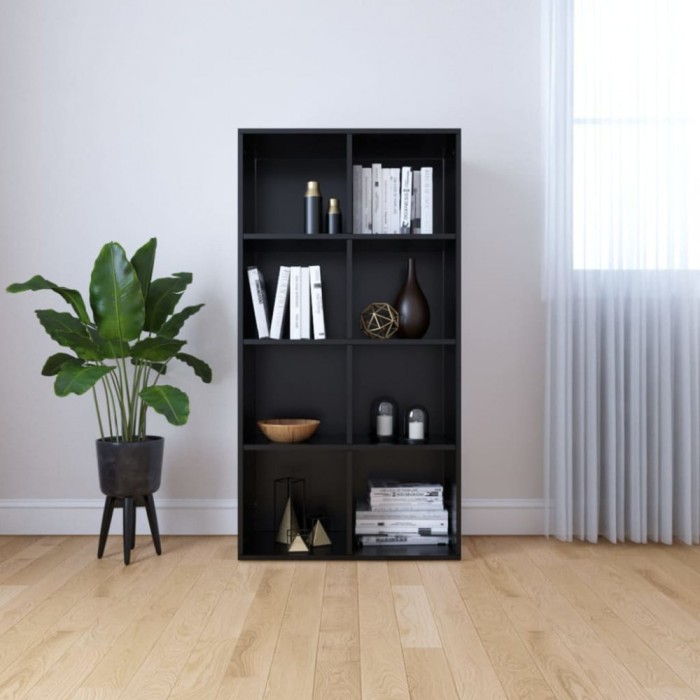 vidaXL Bibliotecă/Dulap, negru, 66x30x130 cm, lemn prelucrat 800154