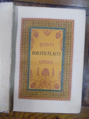 The Works of Quintus Horatius Flaccus, London 1859 foto