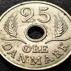 Moneda 25 ORE - DANEMARCA, anul 1972 * cod 5373