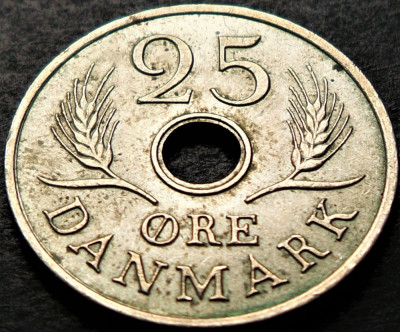 Moneda 25 ORE - DANEMARCA, anul 1972 * cod 5373 foto