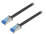 Patch cord S/FTP Cat 6a RJ45 7,5m - Cablu dublu ecranat, rezistent la apă