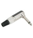 Mufa tata 6.3 mm mono Jack 90 executie ranforsat, Oem