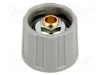 Buton rotativ ABS gri &Oslash;20x15,5mm &Oslash;ax: 6mm OKW