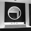 Oglinda LED Rotunda, 70cm, Elysee MotionGlow Marcello, Sistem Dezaburire, Ceas &amp; Termometru, Dimabila ModernLight Concept