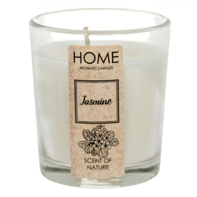 Lum&amp;acirc;nare Parfumată, Home, Jasmine, Culoare Alb, Diametru 5 cm, &amp;Icirc;nălțime 6.5 cm, Durată De Ardere 8 ore foto