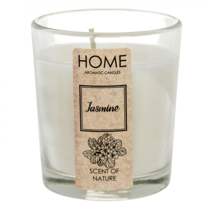 Lum&acirc;nare Parfumată, Home, Jasmine, Culoare Alb, Diametru 5 cm, &Icirc;nălțime 6.5 cm, Durată De Ardere 8 ore