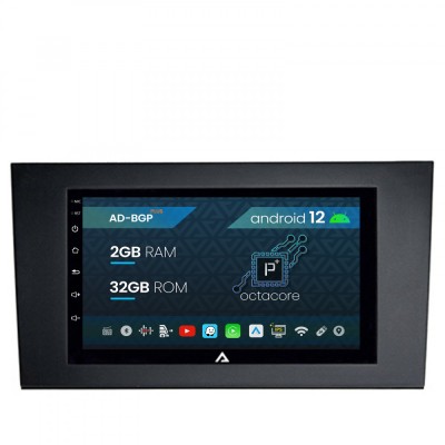 Navigatie Audi A4(B6 B7) Seat Exeo, Android 12, P-Octacore 2GB RAM + 32 ROM, 7 Inch - AD-BGP1002+AD-BGRAU0062DIN foto
