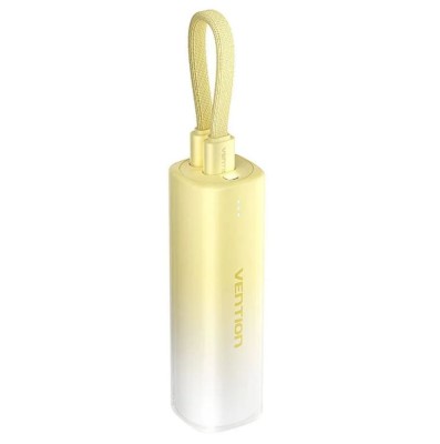 Power Bank Vention (USB-C + Lightning), 5000mAh ,20W Yellow Light Indicator Display Type &amp;quot;FHWY0&amp;quot; (timbru verde 0.98 lei) foto