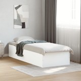 Cumpara ieftin Cadru de pat, alb, 90x200 cm, lemn prelucrat