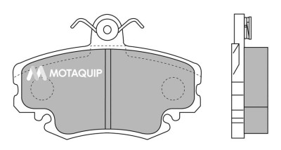 MOTAQUIP LVXL848 set placute frana,frana disc foto