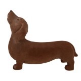 Cumpara ieftin Figurina Catelus ceramica maro 40x14x33 cm