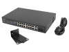 Switch Ethernet LANBERG RSFE-16P-2C-150, 18 porturi RJ45 Gigabit, IEC C14, 250m