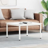 vidaXL Masă de cafea Alb 80 x 80 x 45 cm Lemn de pin masiv 892768