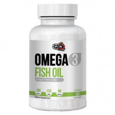 Omega 3, Ulei de peste, 1000 mg, 50 Gelule, 180 EPA si 120 DHA, Pure Nutrition USA foto