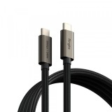 Cablu Date si Incarcare USB-C - USB-C Ringke 2X2, 240W, 1m, Negru, Universal