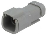 Conector cablu-cablu DTM tată 4 PIN gri IP68