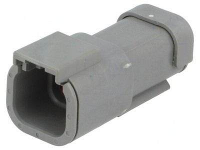 Conector cablu-cablu DTM tată 4 PIN gri IP68 foto