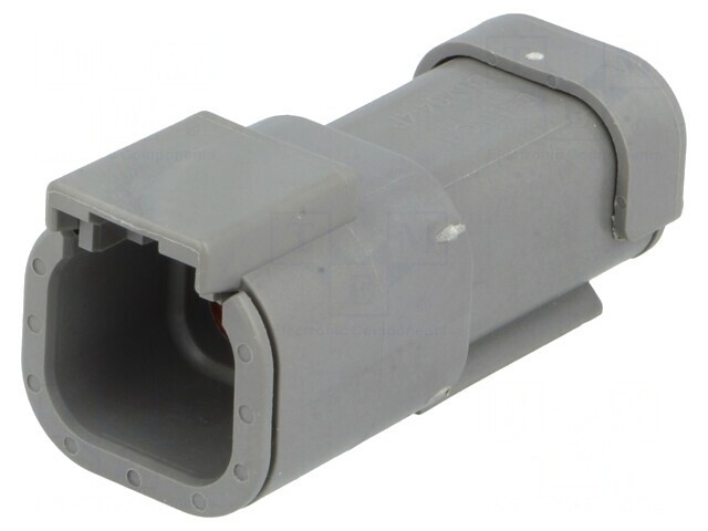 Conector cablu-cablu DTM tată 4 PIN gri IP68