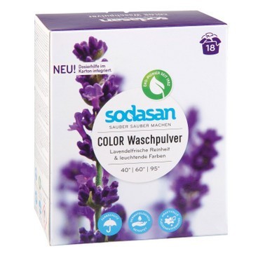 Detergent Praf Bio rufe Albe si Colorate cu Lavanda 1,010 Kg Sodasan